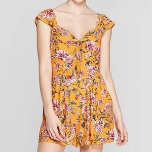 The Front Floral Romper